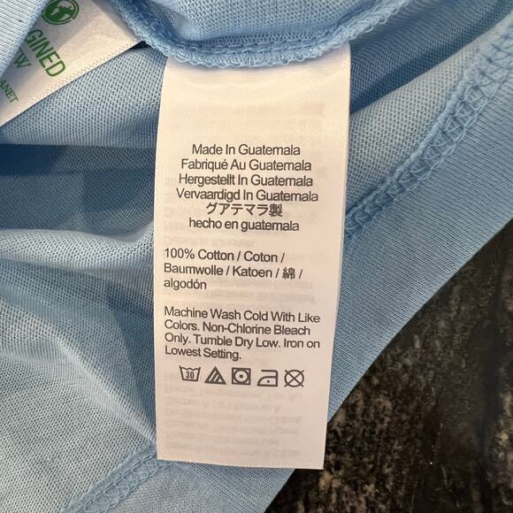 NWT J. Crew Men's Serenity Blue Washed Jersey Crewneck Tee - SIZE LARGE - Picture 9 of 9